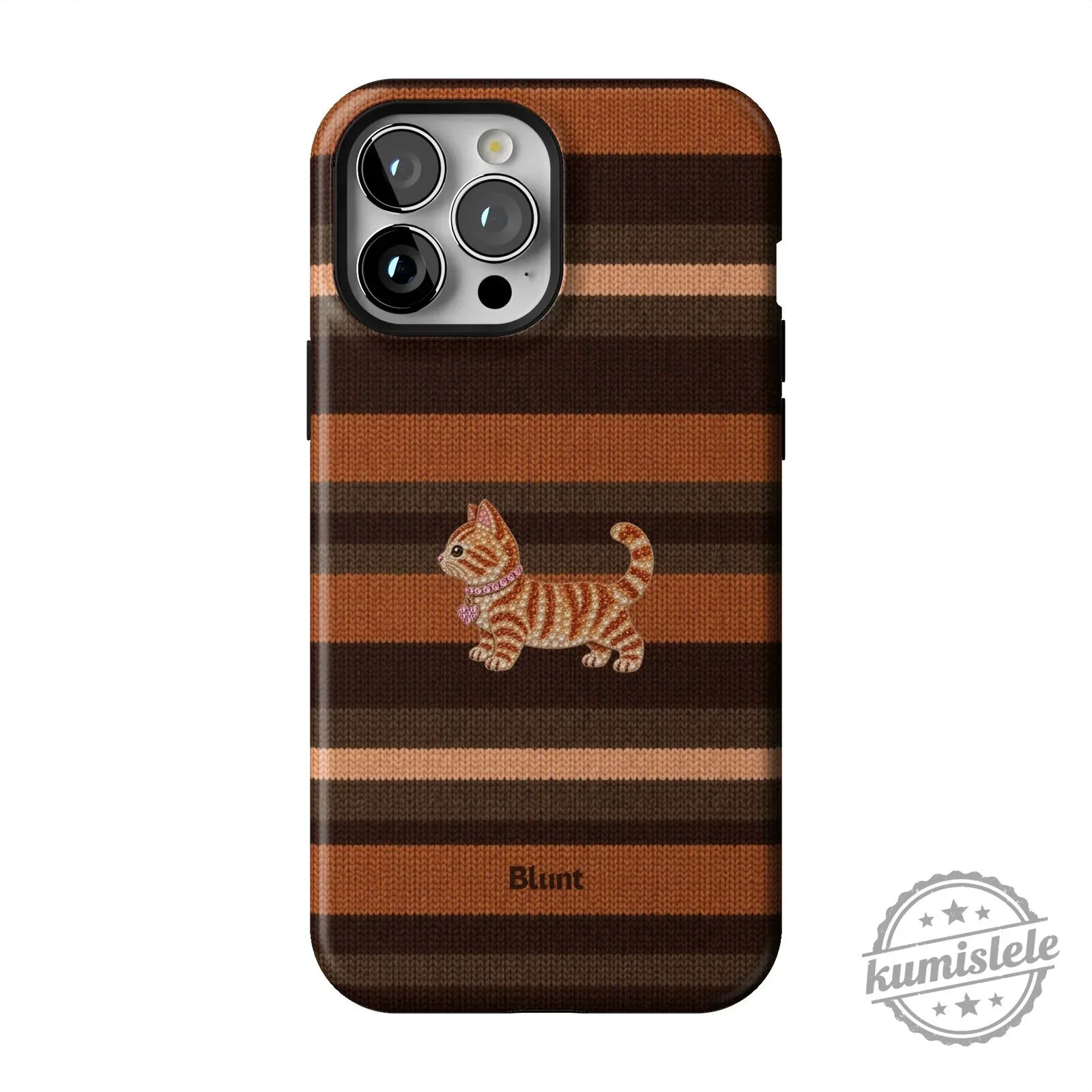 Cute Orange Tabby Cat Knit Pattern iPhone Case for Apple Smartphone Protection 50 Cute Orange Tabby Cat Knit Pattern iPhone Case for Apple Smartphone Protection