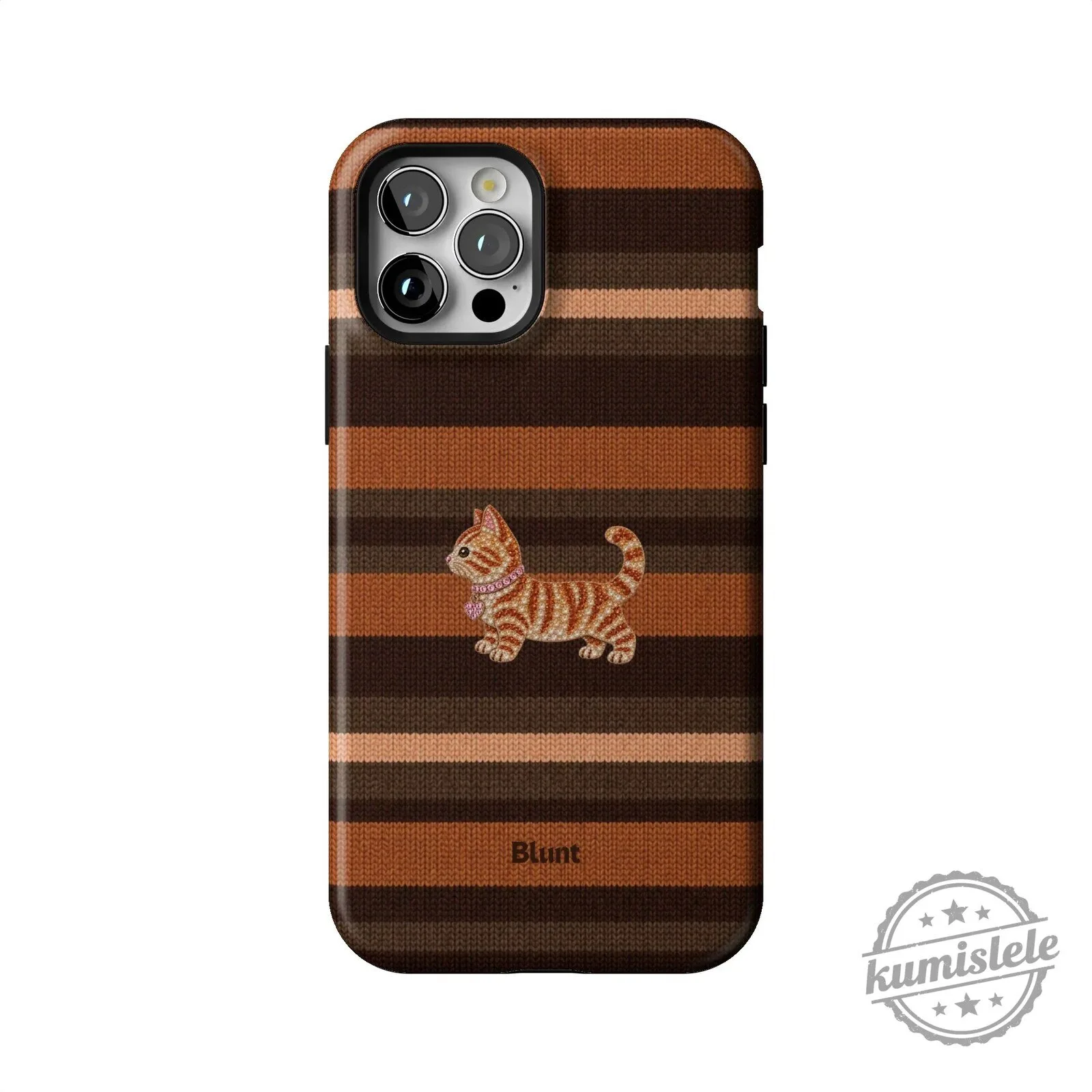 Cute Orange Tabby Cat Knit Pattern iPhone Case for Apple Smartphone Protection 53 Cute Orange Tabby Cat Knit Pattern iPhone Case for Apple Smartphone Protection