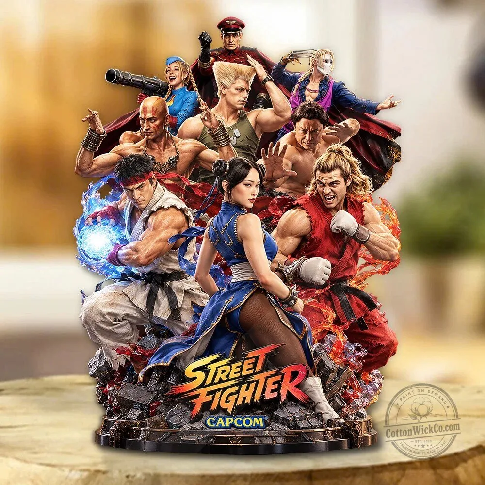 Street Fighter Video Game Characters Acrylic Plaque