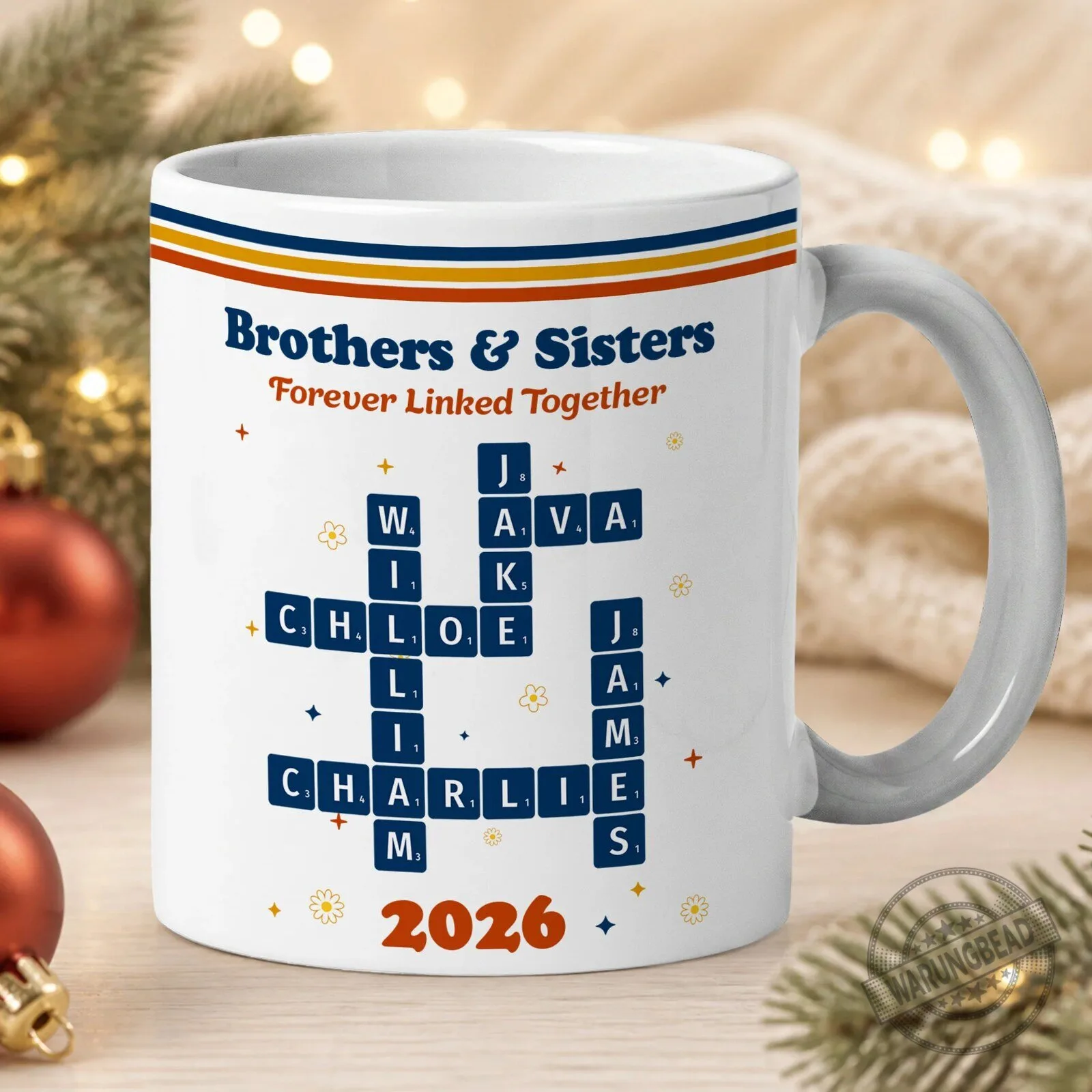 Personalized Scrabble Family Names Custom Ceramic Coffee Mug 8 Personalized Scrabble Family Names Custom Ceramic Coffee Mug