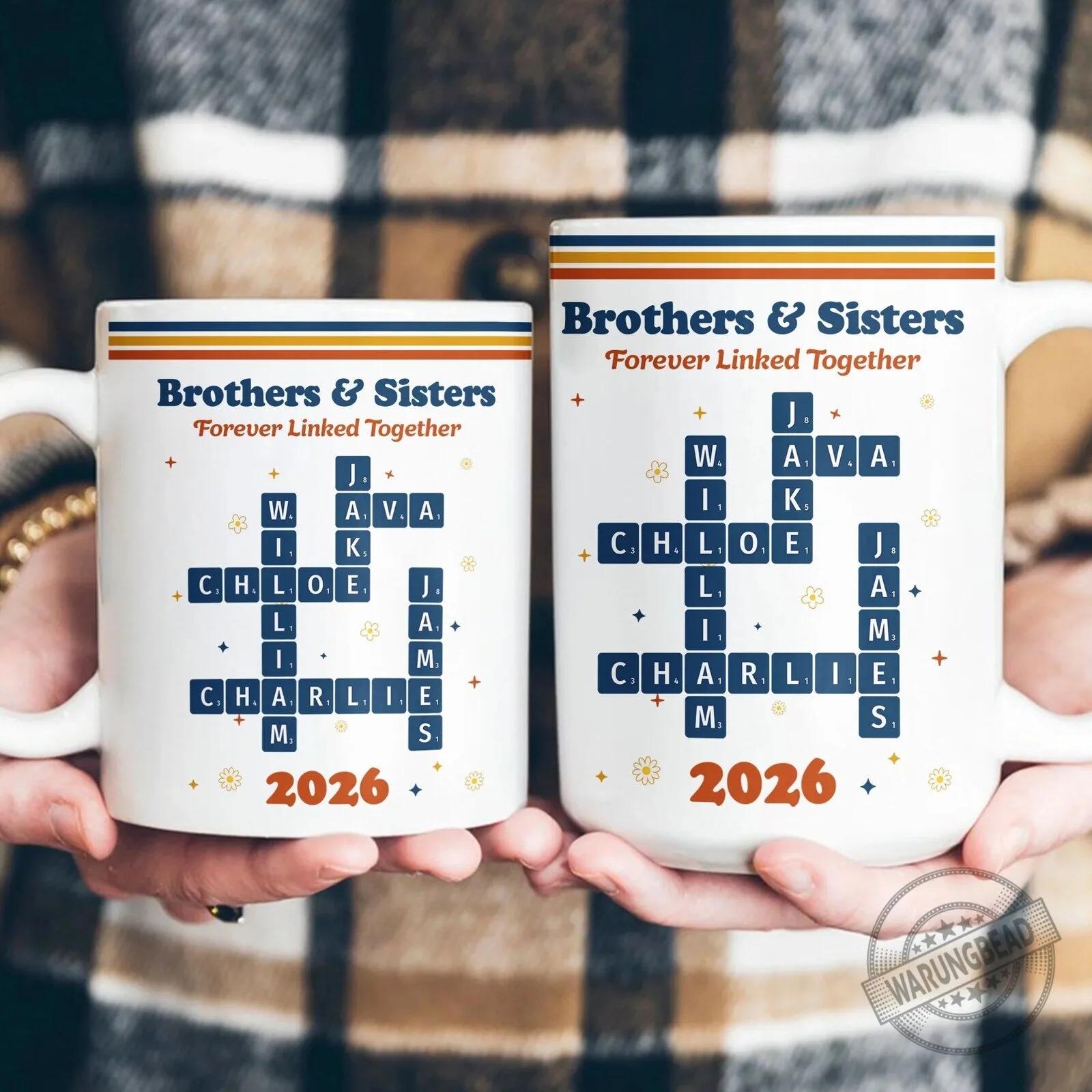 Personalized Scrabble Family Names Custom Ceramic Coffee Mug 10 Personalized Scrabble Family Names Custom Ceramic Coffee Mug