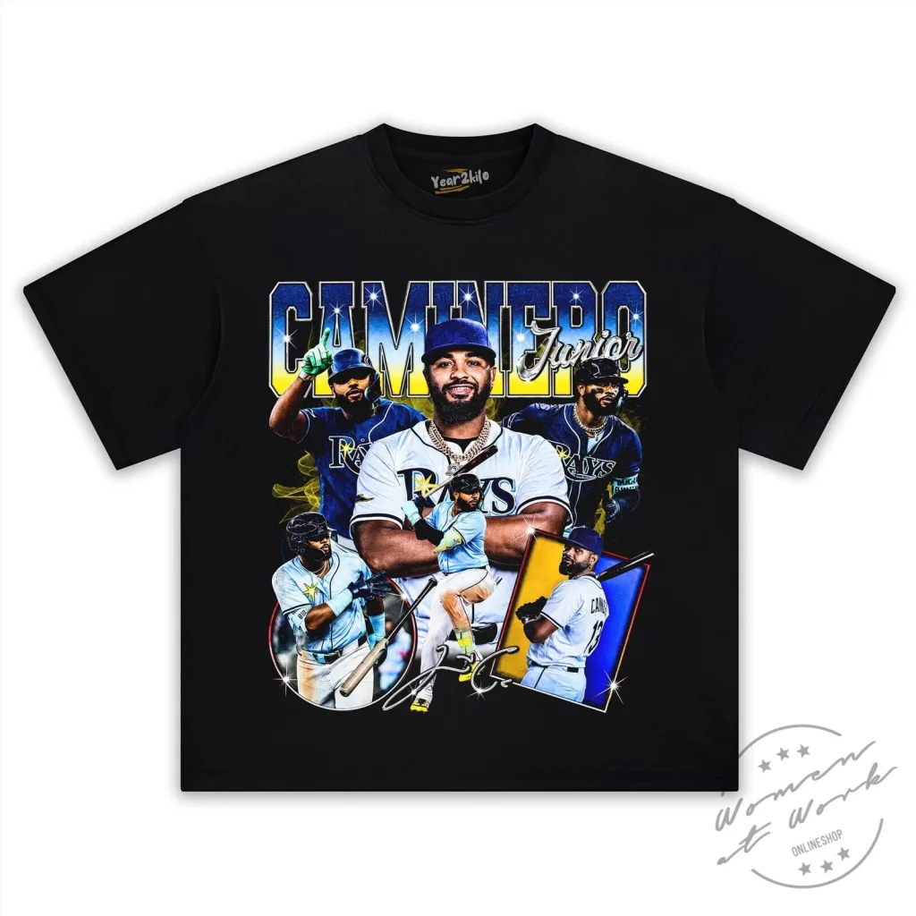 Junior Caminero Baseball Player Vintage Graphic T-Shirt Junior Caminero Baseball Player Vintage Graphic T-Shirt