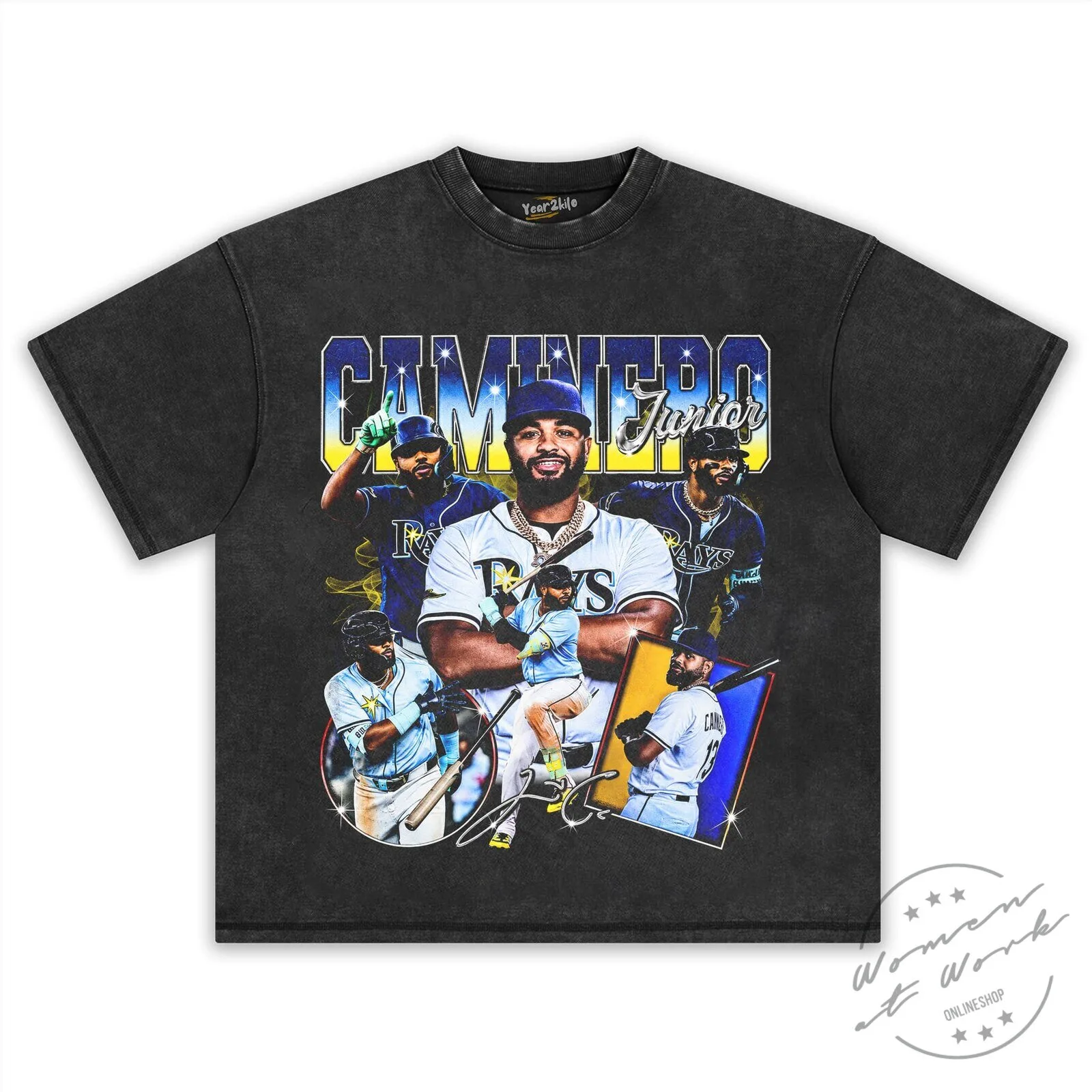 Junior Caminero Baseball Player Vintage Graphic T-Shirt 8 Junior Caminero Baseball Player Vintage Graphic T-Shirt