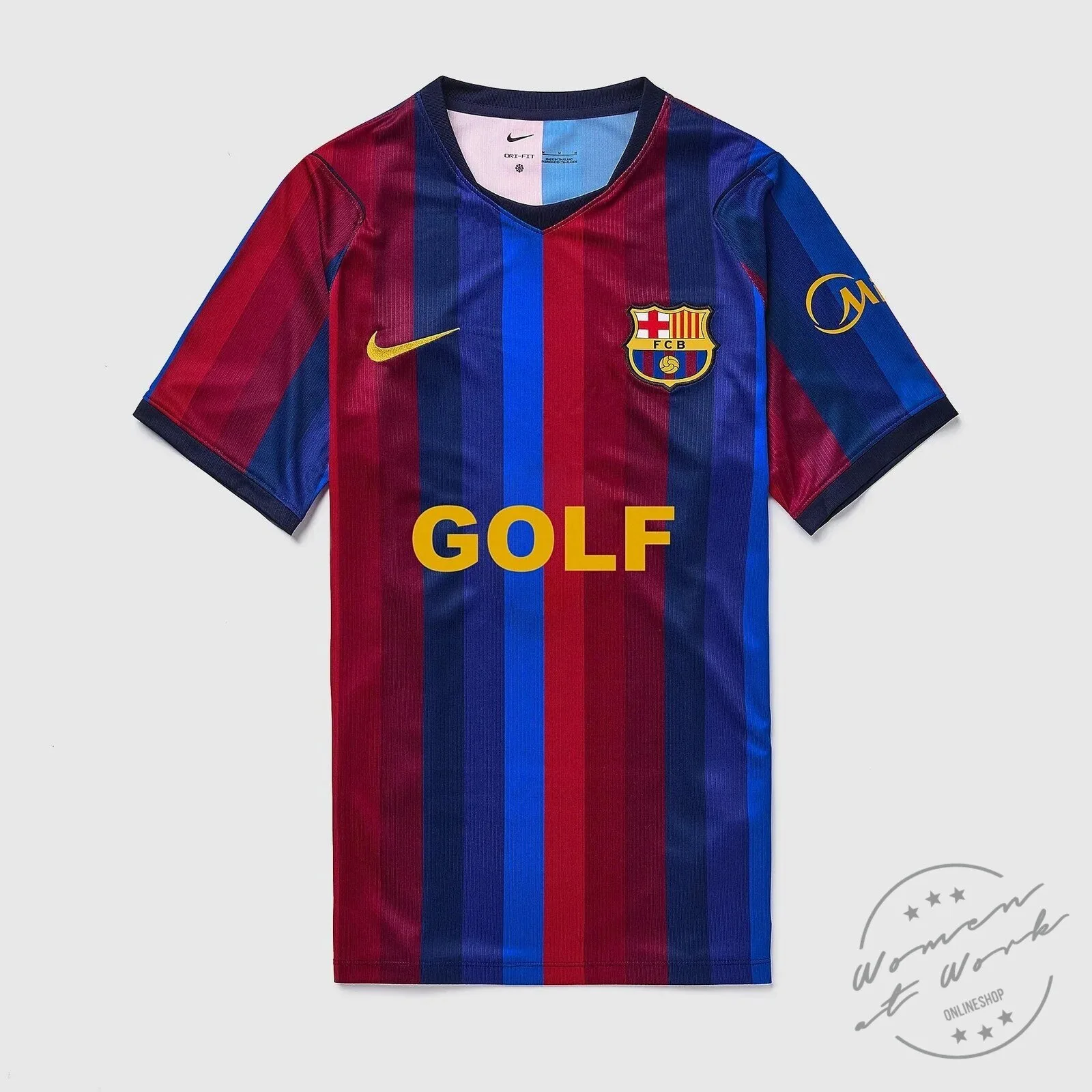 Barcelona Football Club Golf Home Away Third Teal Soccer Jersey 6 Barcelona Football Club Golf Home Away Third Teal Soccer Jersey