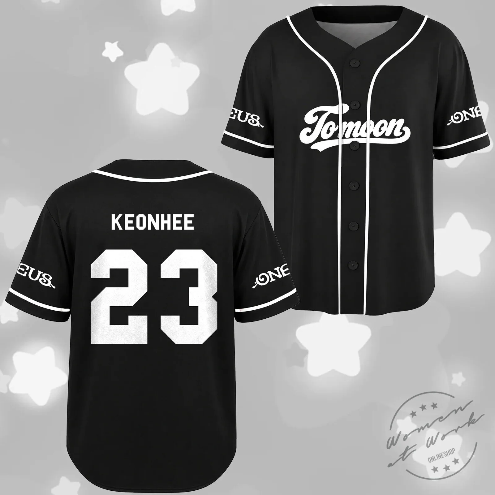 Oneus Tomoon Fandom Baseball Jersey K-Pop Group Concert Apparel 9 Oneus Tomoon Fandom Baseball Jersey K-Pop Group Concert Apparel