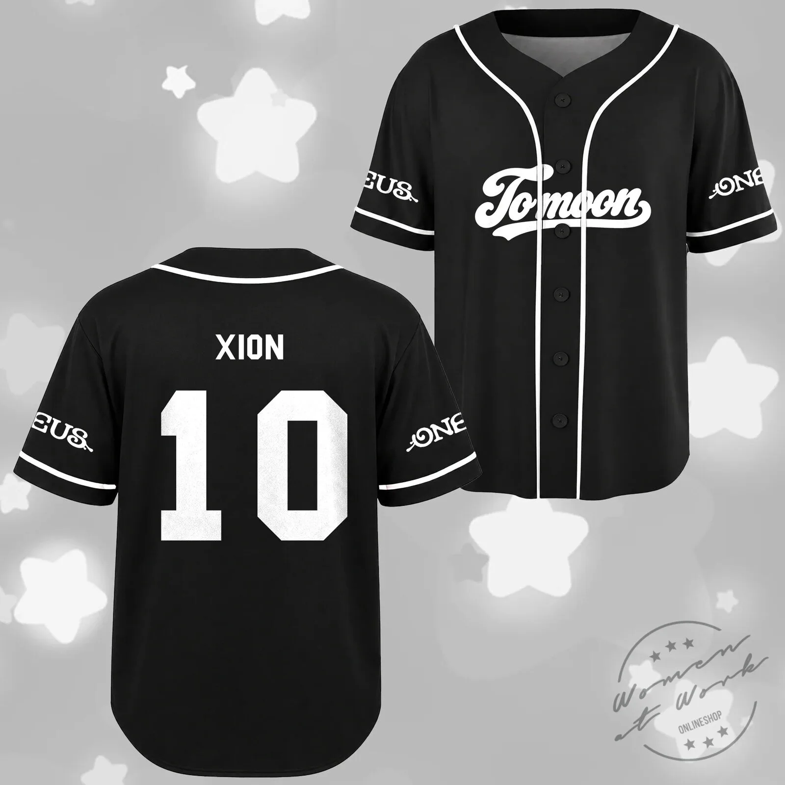 Oneus Tomoon Fandom Baseball Jersey K-Pop Group Concert Apparel 11 Oneus Tomoon Fandom Baseball Jersey K-Pop Group Concert Apparel