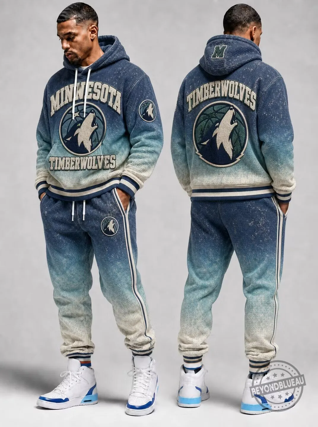 Minnesota Timberwolves NBA Basketball Team Gradient Hoodie