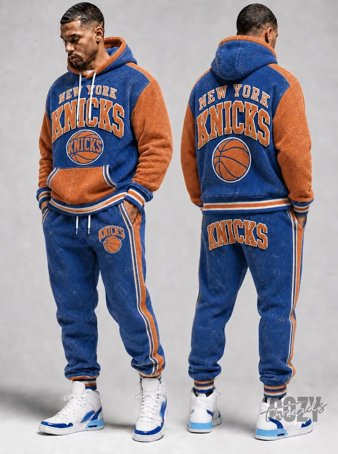 New York Knicks Basketball Team Logo Vintage Style Hoodie