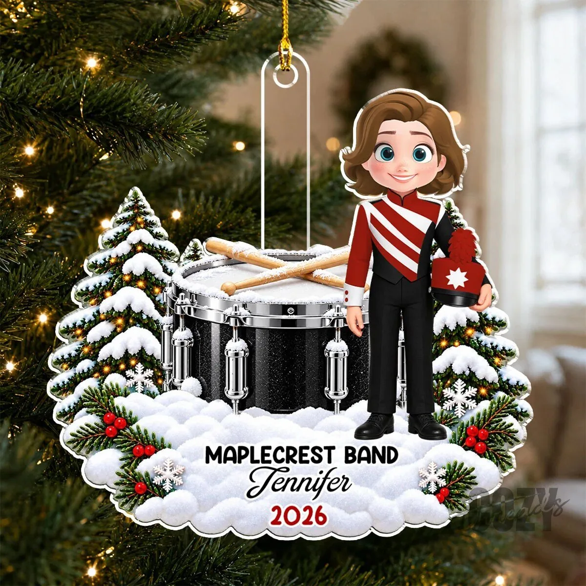 Personalized Marching Band Christmas Tree Ornament Custom Name Year 14 Personalized Marching Band Christmas Tree Ornament Custom Name Year