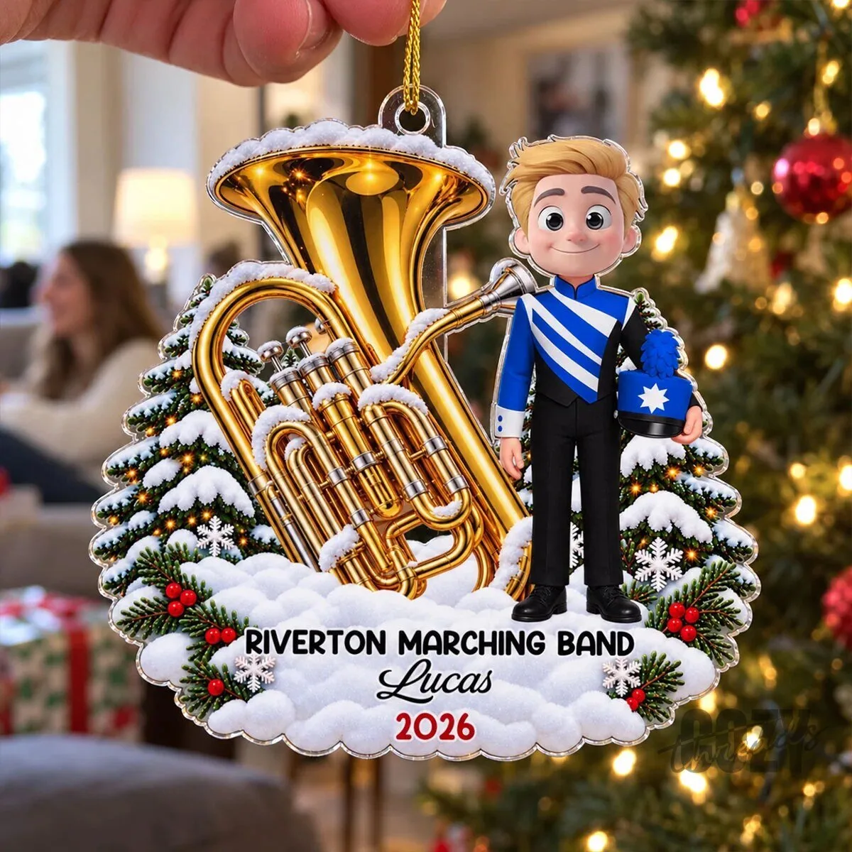 Personalized Marching Band Christmas Tree Ornament Custom Name Year 16 Personalized Marching Band Christmas Tree Ornament Custom Name Year