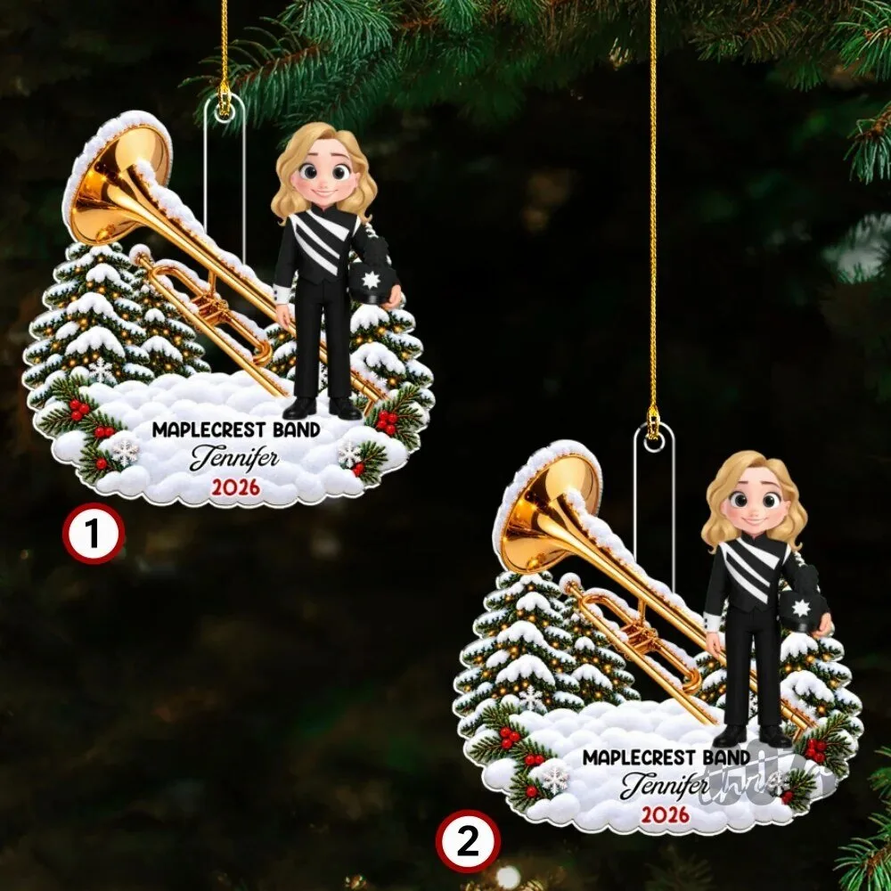 Personalized Marching Band Christmas Tree Ornament Custom Name Year 19 Personalized Marching Band Christmas Tree Ornament Custom Name Year