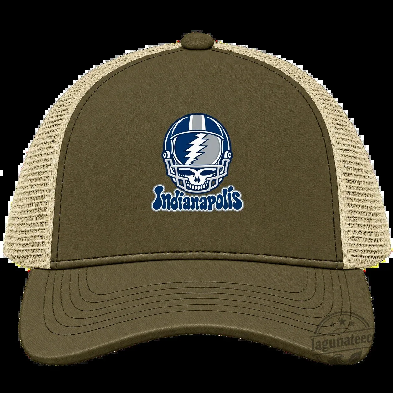 Indianapolis Football Helmet Stealie Grateful Dead Inspired Trucker Hat