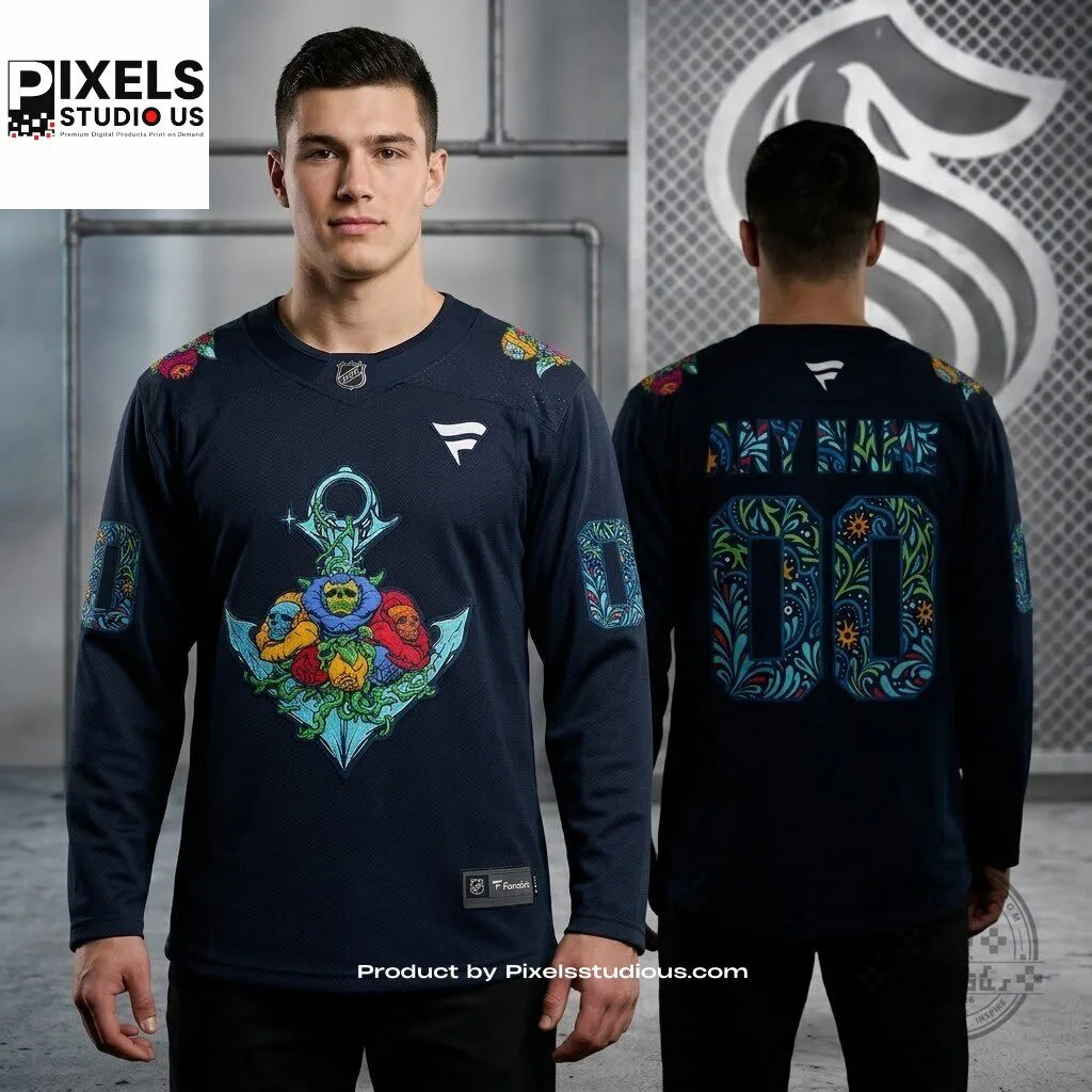 Seattle Kraken Hispanic Heritage Night Hockey Jersey 6 Seattle Kraken Hispanic Heritage Night Hockey Jersey 3D shirt or sports jersey with all-over print design
