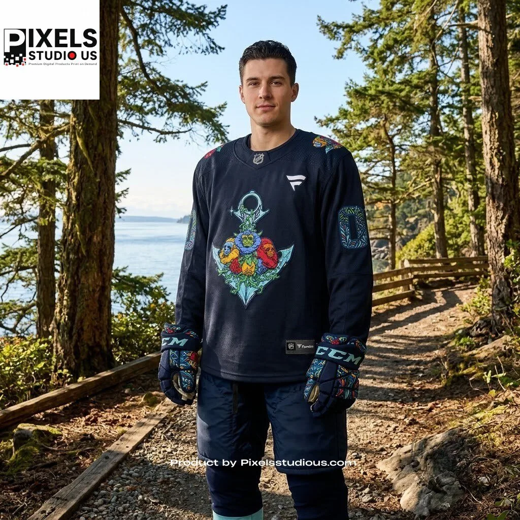 Seattle Kraken Hispanic Heritage Night Hockey Jersey 7 Seattle Kraken Hispanic Heritage Night Hockey Jersey 3D shirt or sports jersey with all-over print design