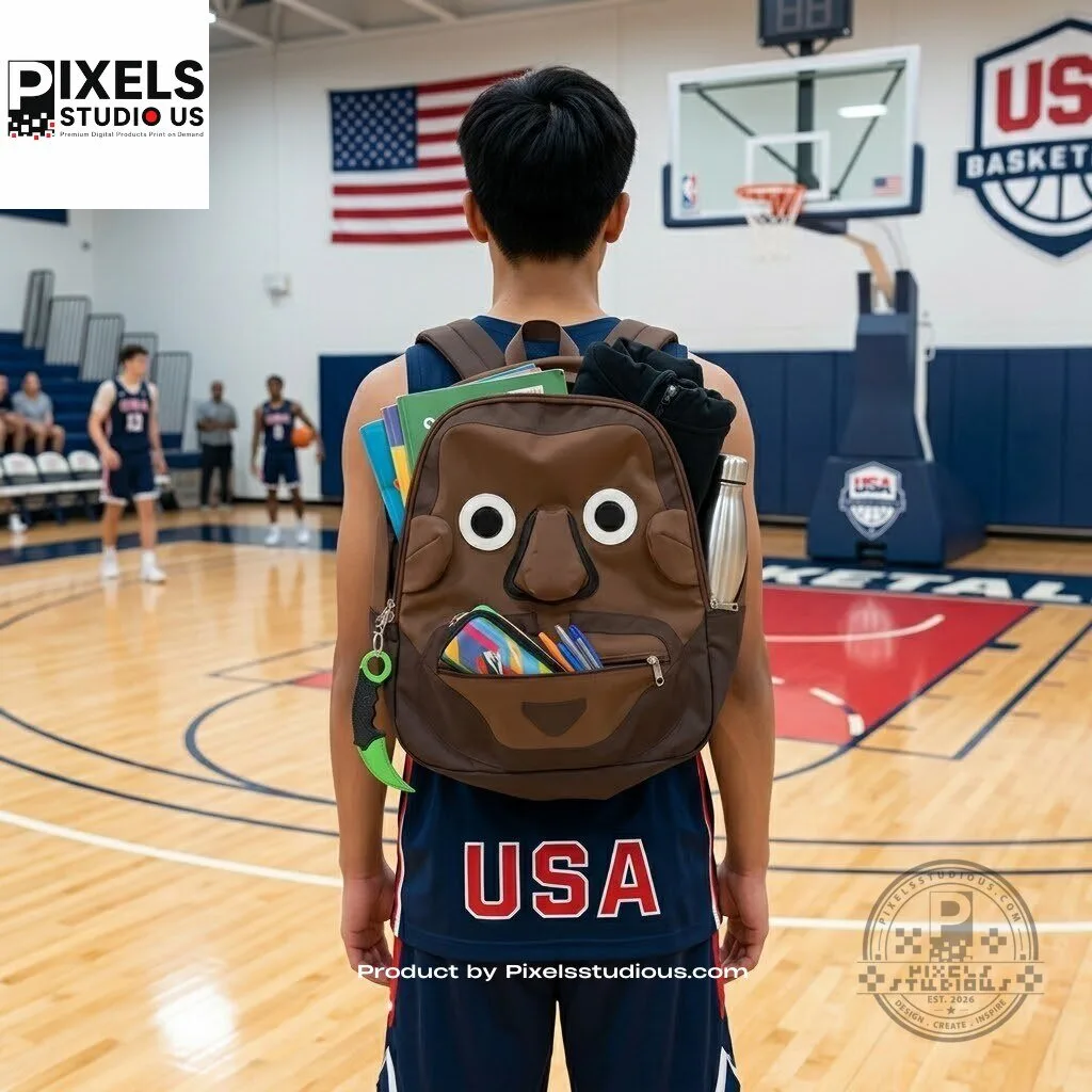 LeBron Backpack Bronny 7 LeBron Backpack Bronny 3D shirt or sports jersey with all-over print design