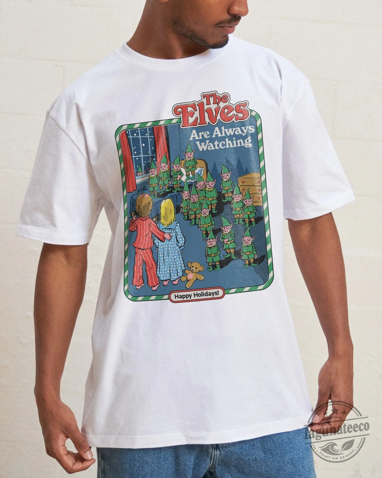 The Elves Are Always Watching Funny Christmas Holiday T-Shirt 7 The Elves Are Always Watching Funny Christmas Holiday T-Shirt