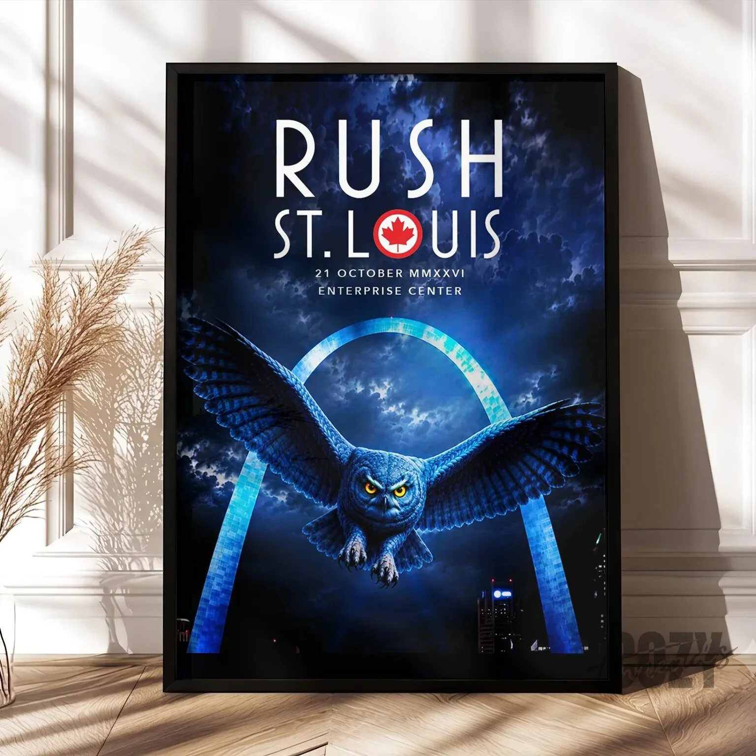 Rush St. Louis 2026 Concert Tour Event Poster Wall Art
