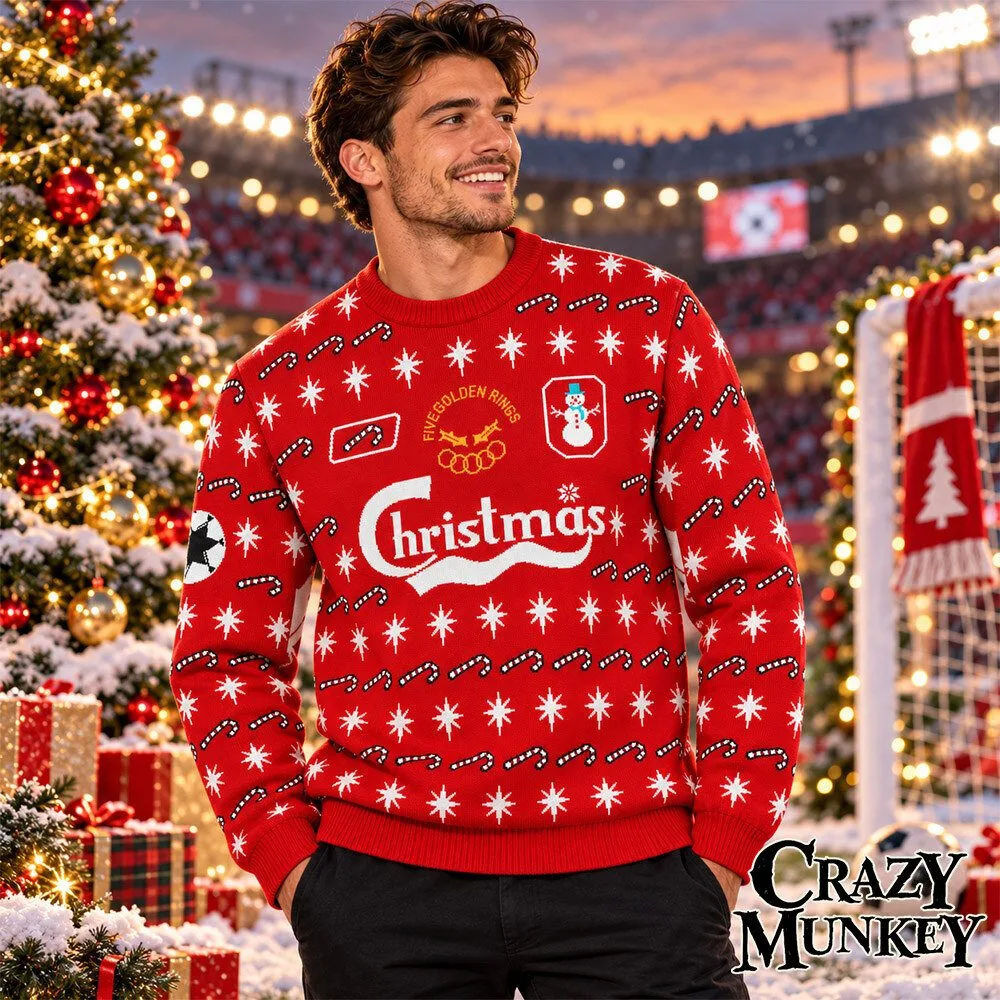 Liverpool Gerrard 8 Five Gold Rings Christmas Sweater | Apparel