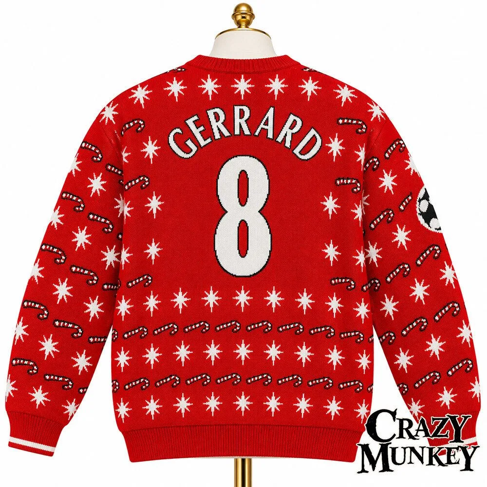Liverpool Gerrard 8 Five Gold Rings Christmas Sweater | Apparel 5 Liverpool Gerrard 8 Five Gold Rings Christmas Sweater | Apparel