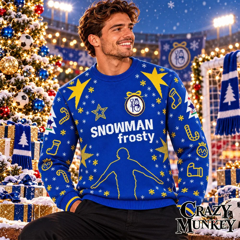 Chelsea Drogba 15 Snowman Frosty Christmas Football Sweater | Apparel