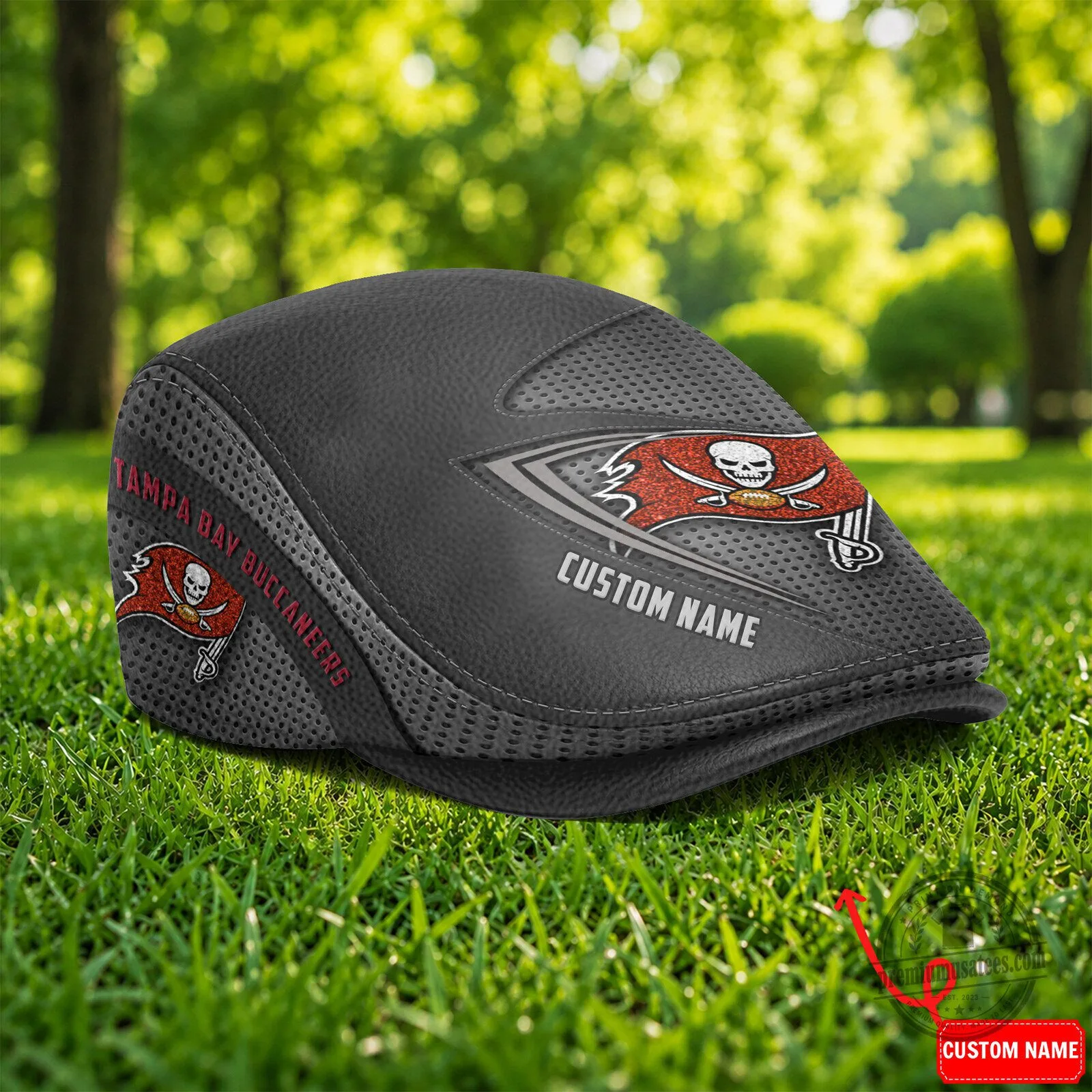 Tampa Bay Buccaneers NFL Football Team Logo Custom Name Flat Cap Hat 5 Tampa Bay Buccaneers NFL Football Team Logo Custom Name Flat Cap Hat