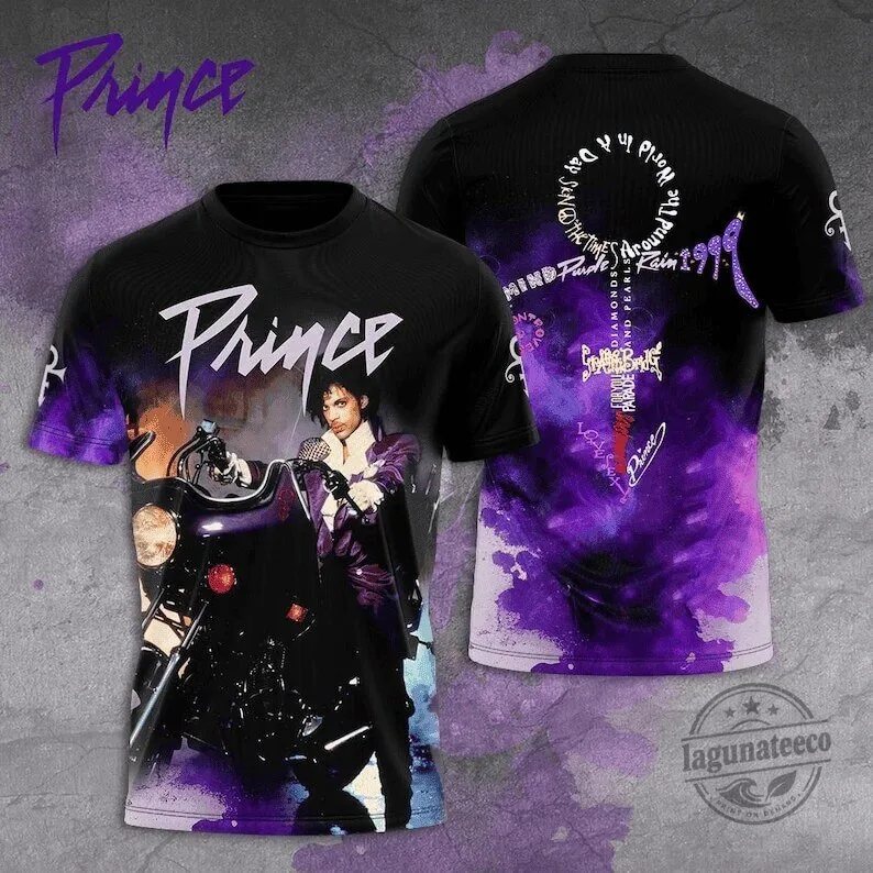 Prince Purple Rain Album Cover Art Music Fan T-Shirt