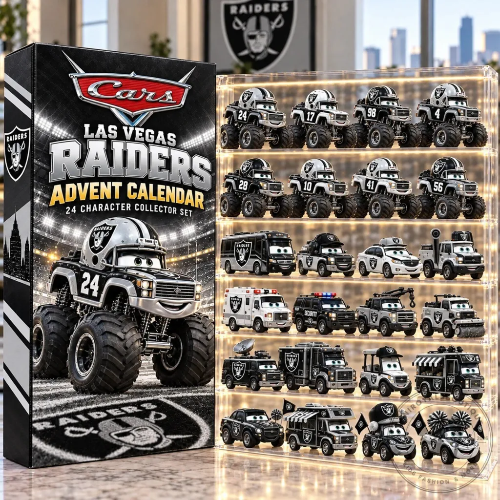 Las Vegas Raiders Cars Advent Calendar 24 Character Collector Set 2D