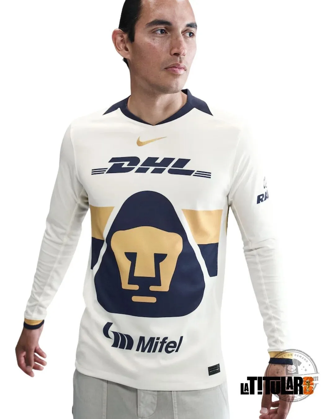Pumas UNAM Long Sleeve Home Soccer Jersey 2025 2026 Men's 8 Pumas UNAM Long Sleeve Home Soccer Jersey 2025 2026 Men