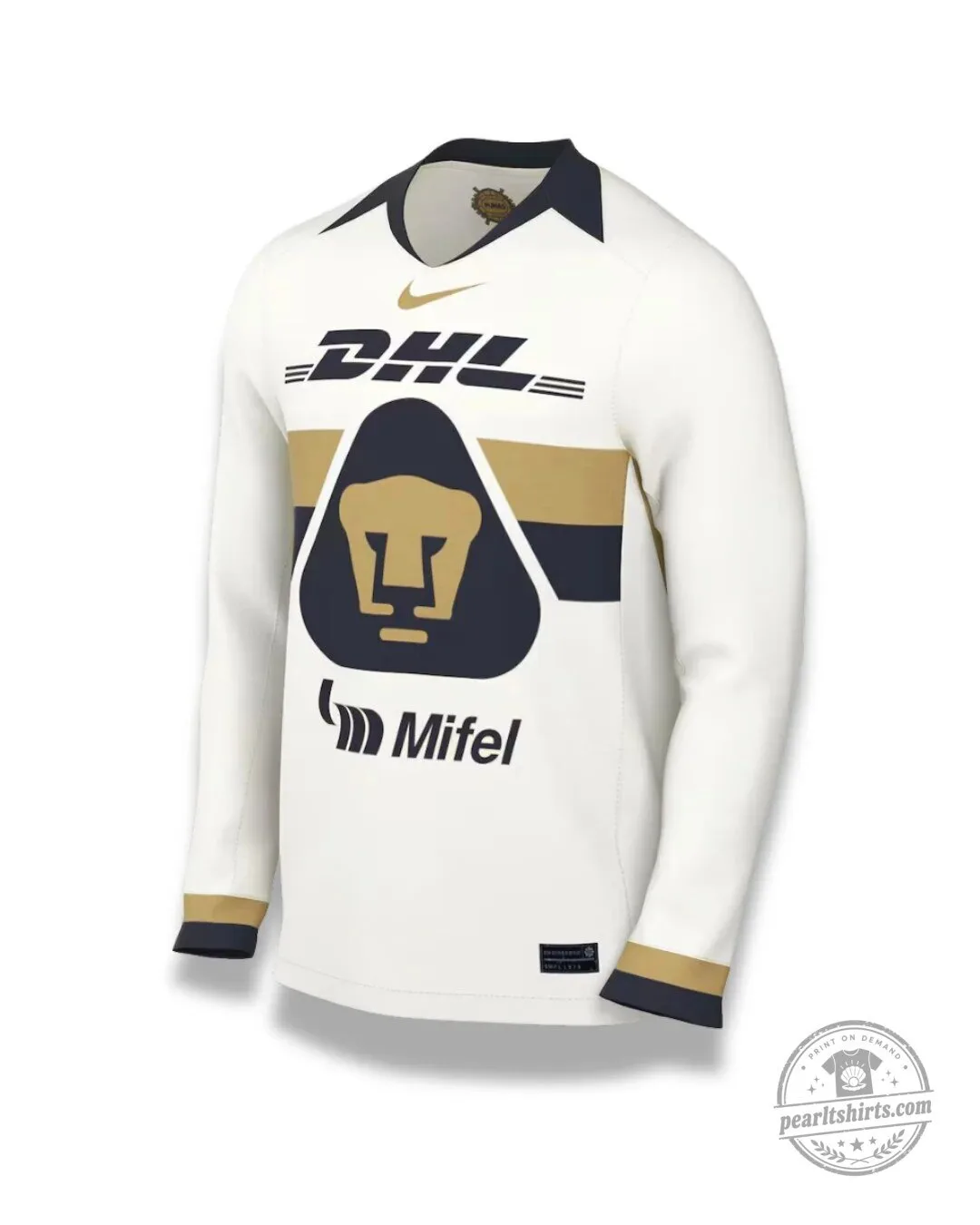 Pumas UNAM Long Sleeve Home Soccer Jersey 2025 2026 Men's 10 Pumas UNAM Long Sleeve Home Soccer Jersey 2025 2026 Men