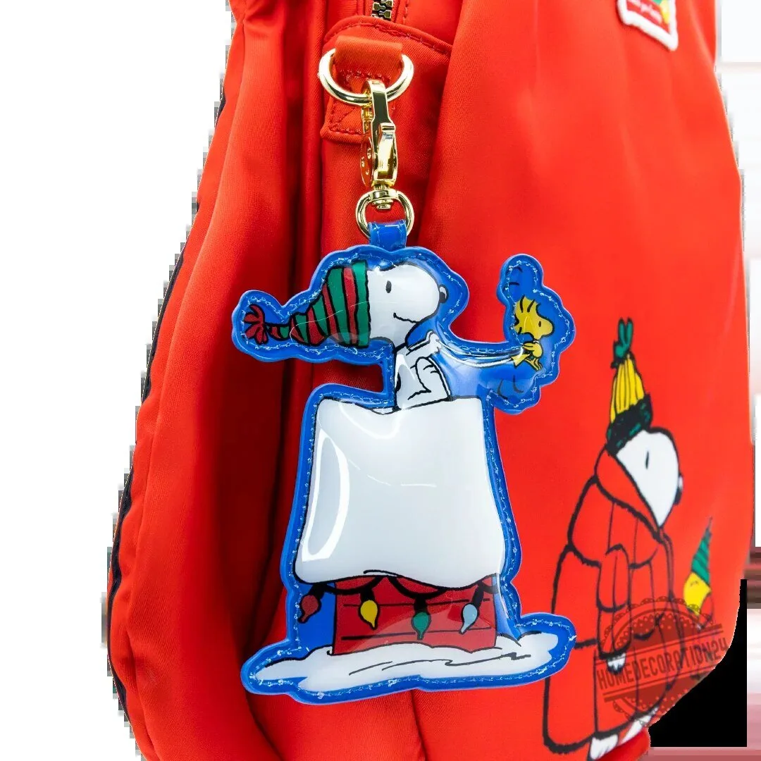 Peanuts Snoopy Winter Scenes Mystery Box Padded Bag Charm Keychain 5 Peanuts Snoopy Winter Scenes Mystery Box Padded Bag Charm Keychain