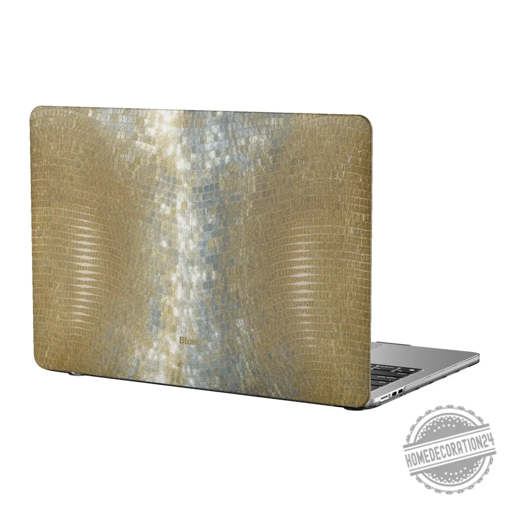 Gold and Silver Shimmer Crocodile Pattern Hard Shell Laptop Case for MacBook Air Gold and Silver Shimmer Crocodile Pattern Hard Shell Laptop Case for MacBook Air