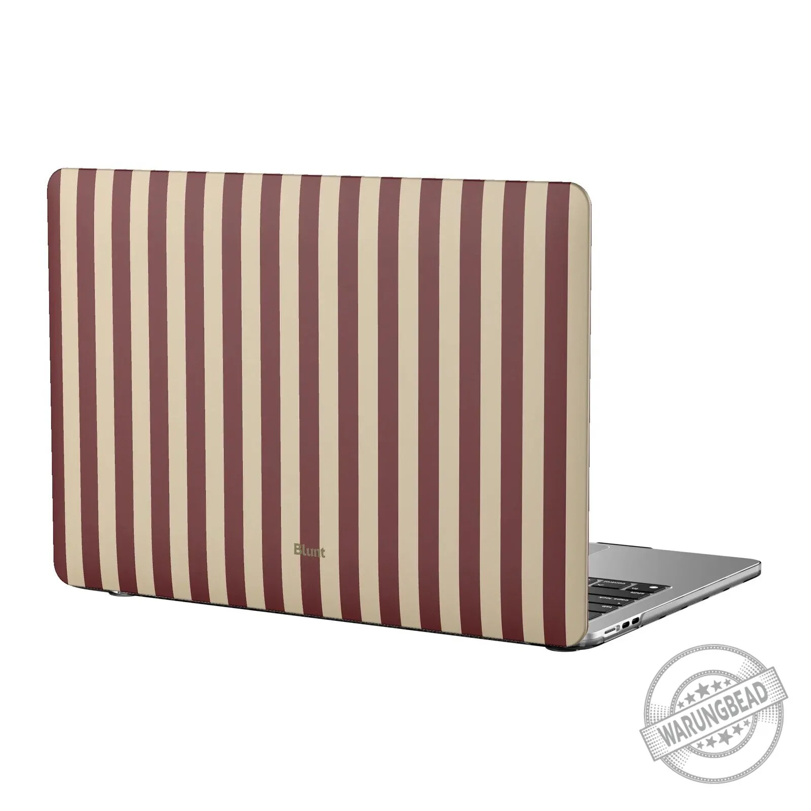 Blunt Red and Beige Striped MacBook Air Laptop Case