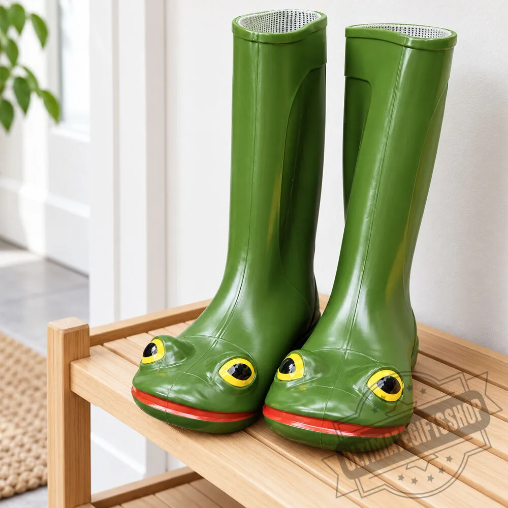 Green Frog Rain Boots 3 Green Frog Rain Boots