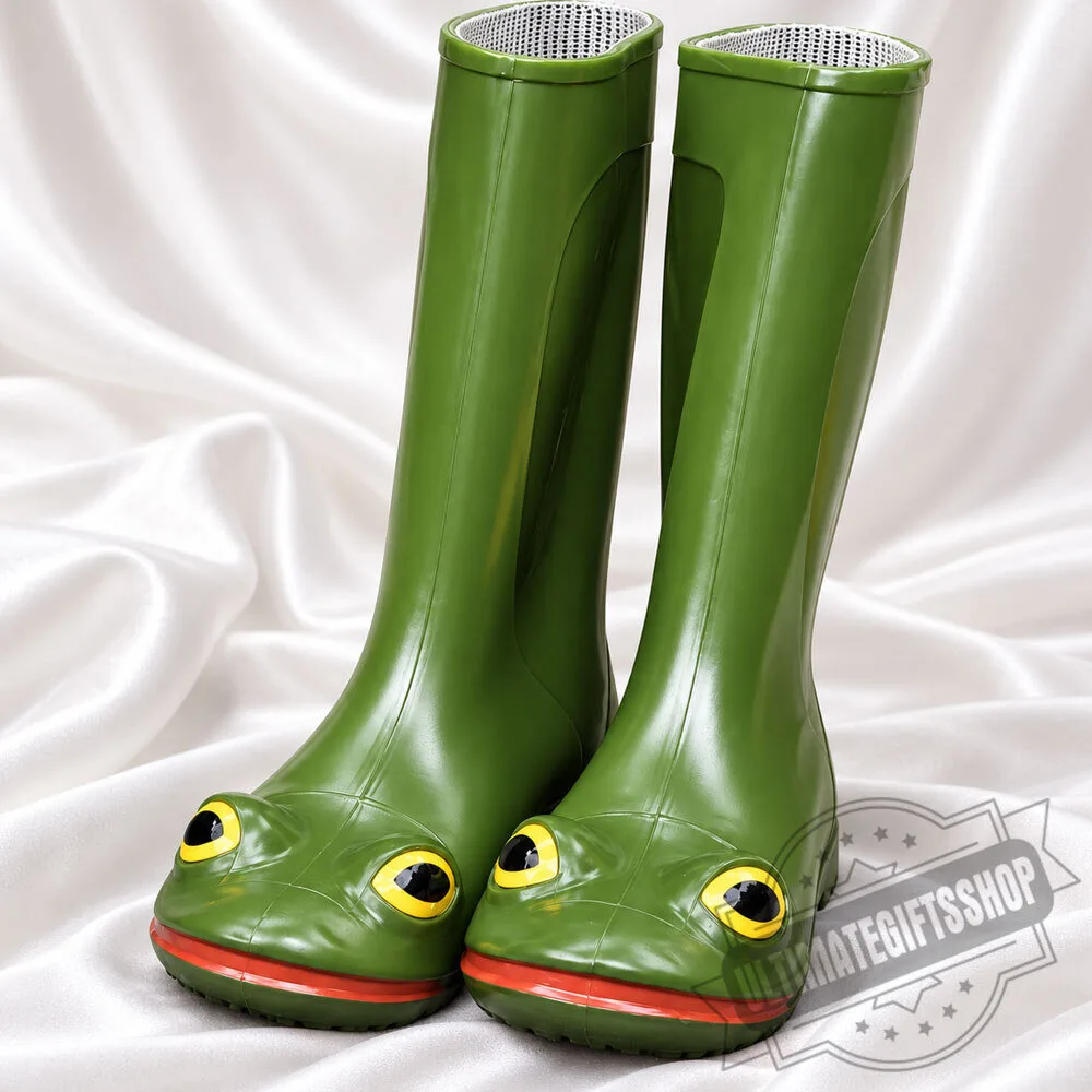 Green Frog Rain Boots 4 Green Frog Rain Boots