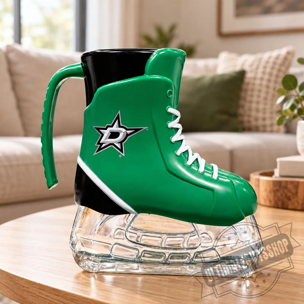 Dallas Stars Hockey Skate Mug – NHL Ice Skate-Shaped Collectible 4 Dallas Stars Hockey Skate Mug – NHL Ice Skate-Shaped Collectible