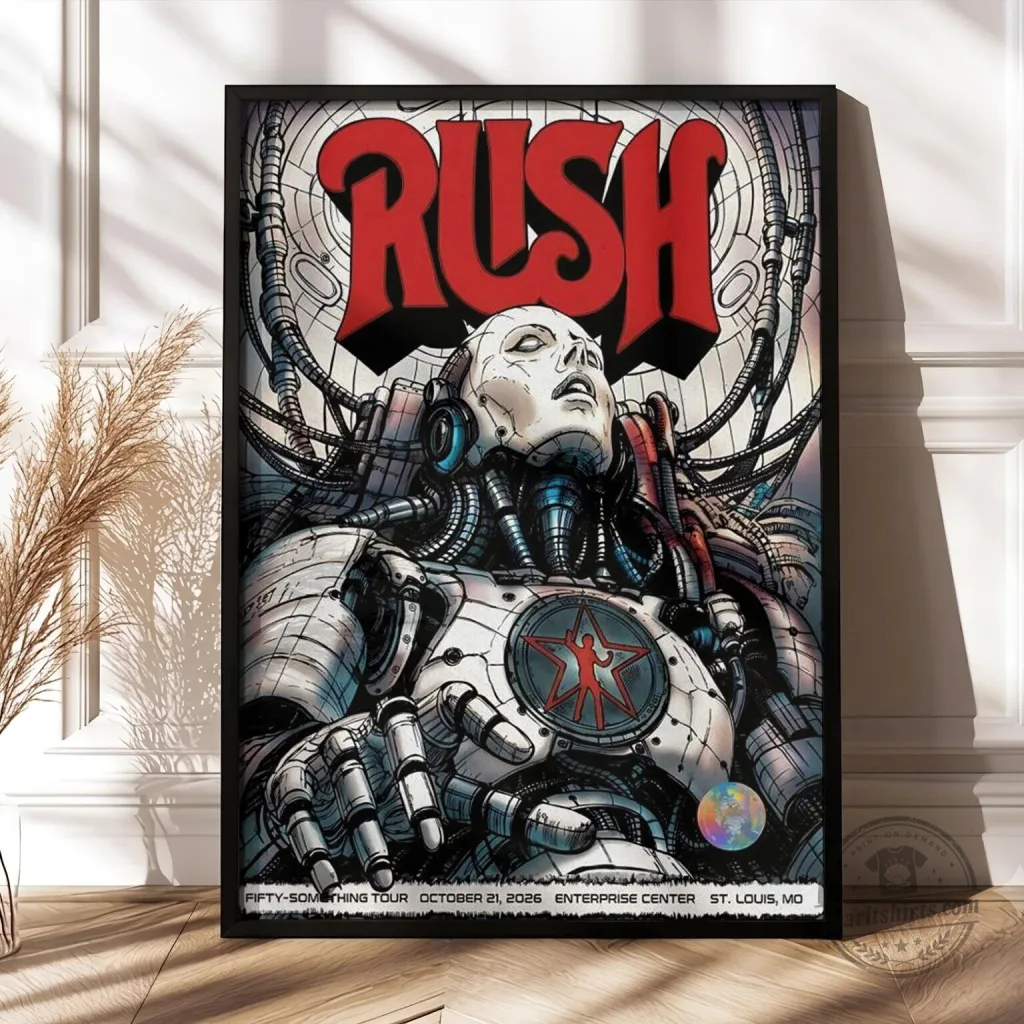 Rush Band St. Louis Missouri Concert Event Poster Enterprise Center 2026 Rush Band St. Louis Missouri Concert Event Poster Enterprise Center 2026