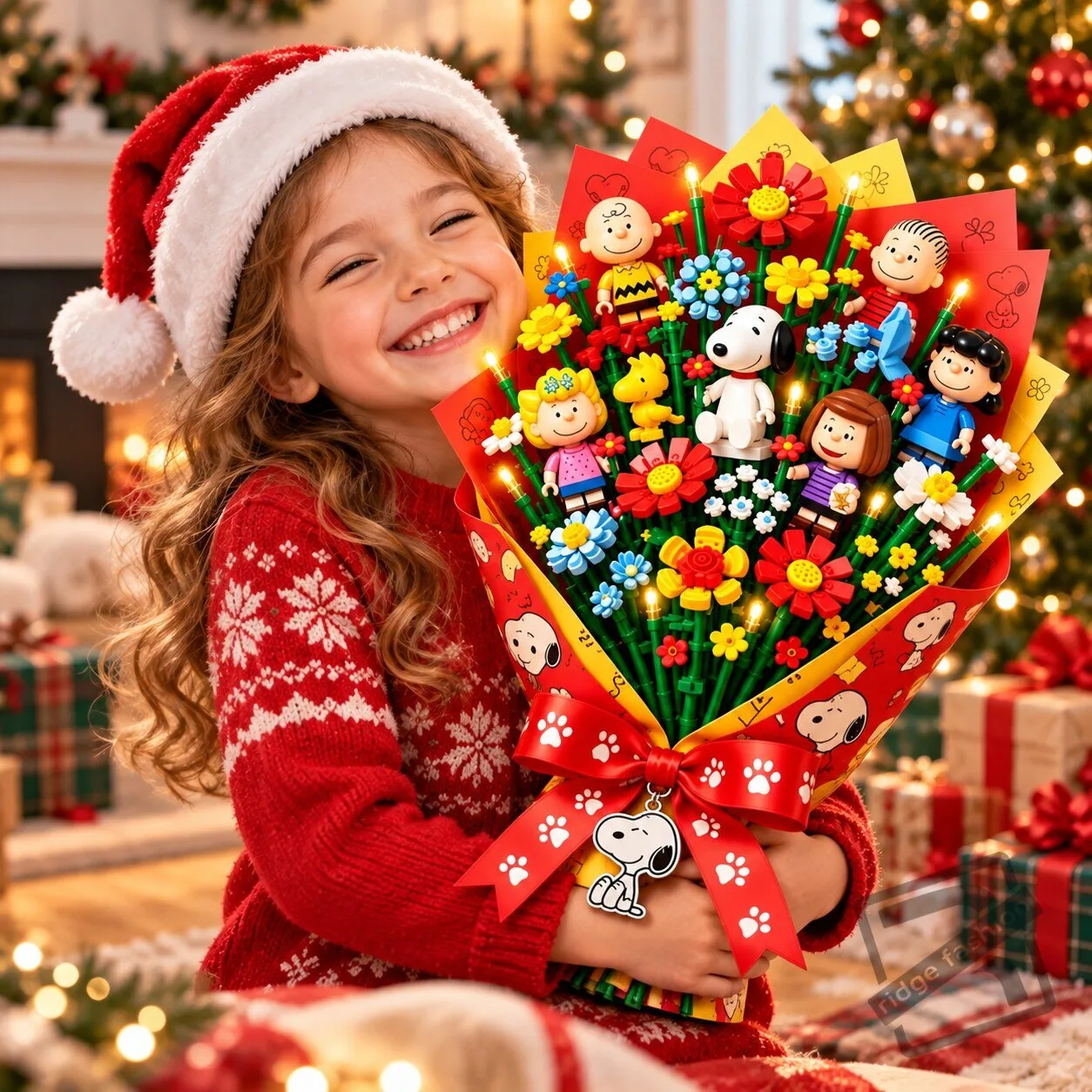 Peanuts Snoopy Brick Flower Bouquet Set Snoopy Brick Flower Bouquet Building Set - Peanuts Theme – image 3 of 3