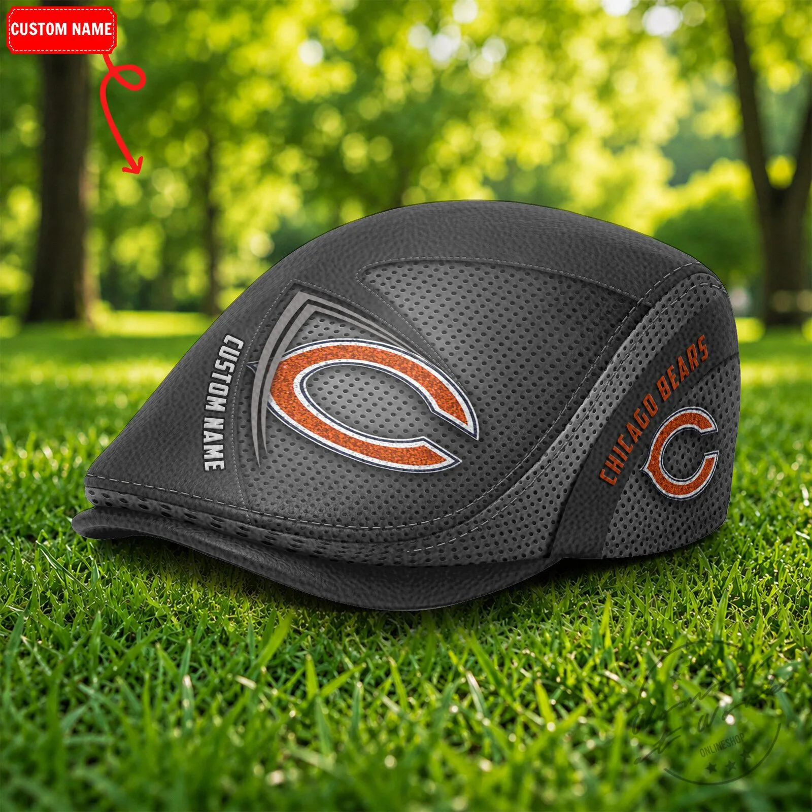 Chicago Bears NFL Football Team Personalized Flat Cap Hat 4 Chicago Bears NFL Football Team Personalized Flat Cap Hat