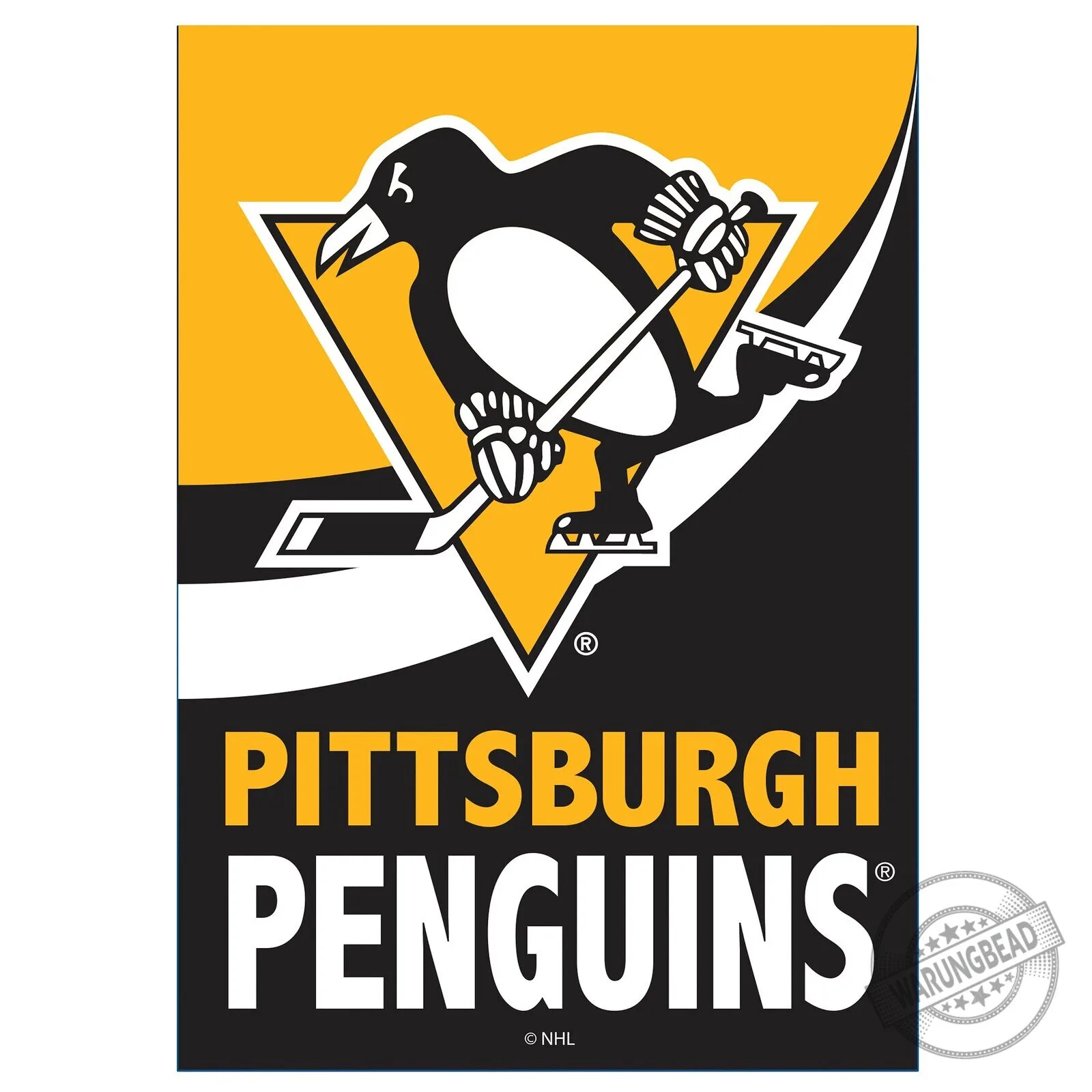 Pittsburgh Penguins NHL Hockey Team Logo Outdoor Flag