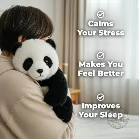 Lifelike Cuddle Panda Plush Toy That Calms Stress and Improves Sleep