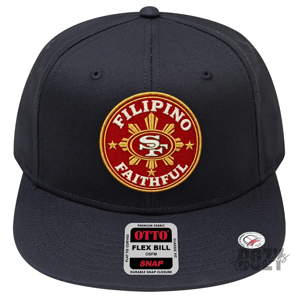 San Francisco 49ers Filipino Faithful Heritage Embroidered Snapback Cap Hat