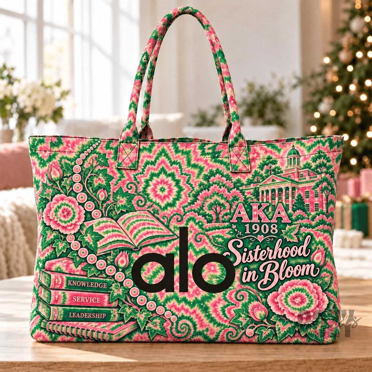 Alpha Kappa Alpha Sorority Incorporated Sisterhood in Bloom Tote Bag