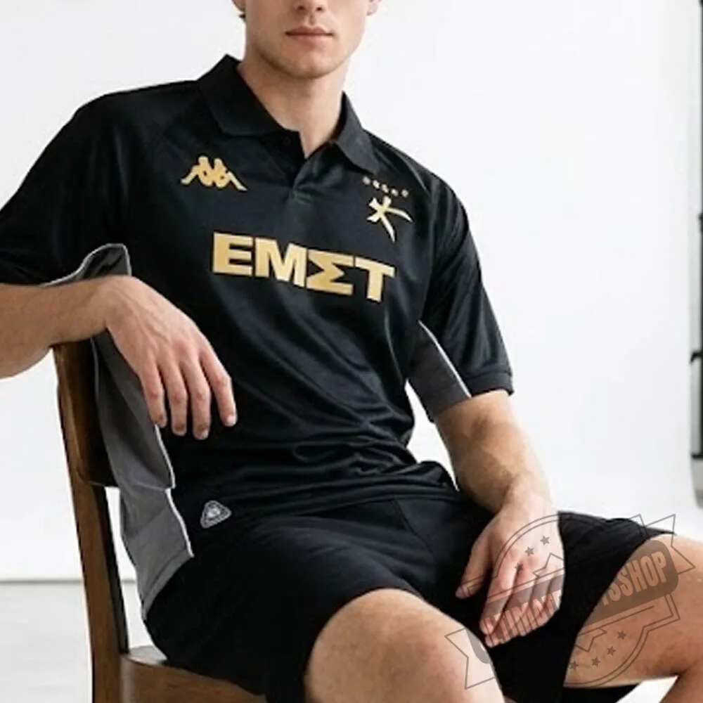 Kappa Athens Kallithea 2026/27 Third Black Jersey Shirt 5 Kappa Athens Kallithea 2026/27 Third Black Jersey Shirt