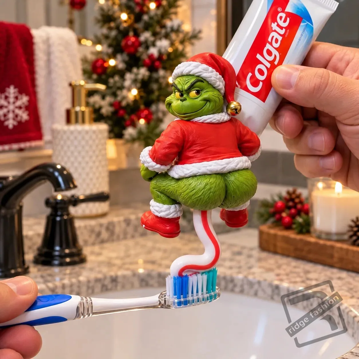 Funny Grinch Toothpaste Topper Dispenser For Christmas 2026 Grinch Toothpaste Topper Dispenser - Christmas 2026 Holiday Fun – image 4 of 4