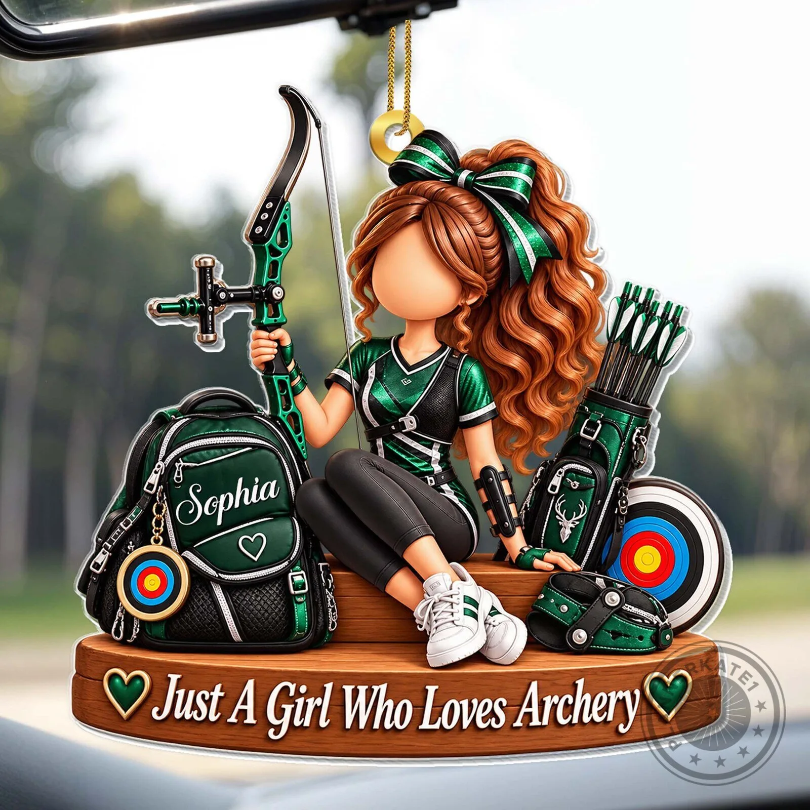 Personalized Just A Girl Who Loves Archery Christmas Tree Ornament 13 Personalized Just A Girl Who Loves Archery Christmas Tree Ornament