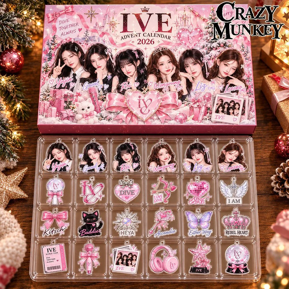 IVE Kpop Girl Group Christmas 2026 Advent Calendar | Collectibles 2 IVE Kpop Girl Group Christmas 2026 Advent Calendar | Collectibles