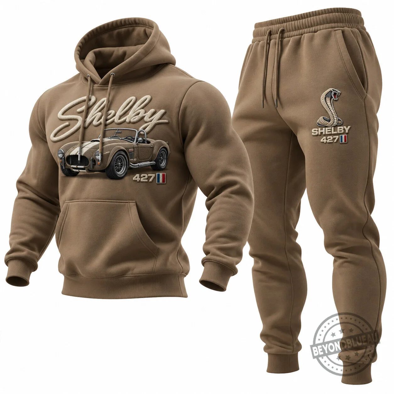 Shelby Cobra 427 Sports Car Graphic Print Hoodie for Men