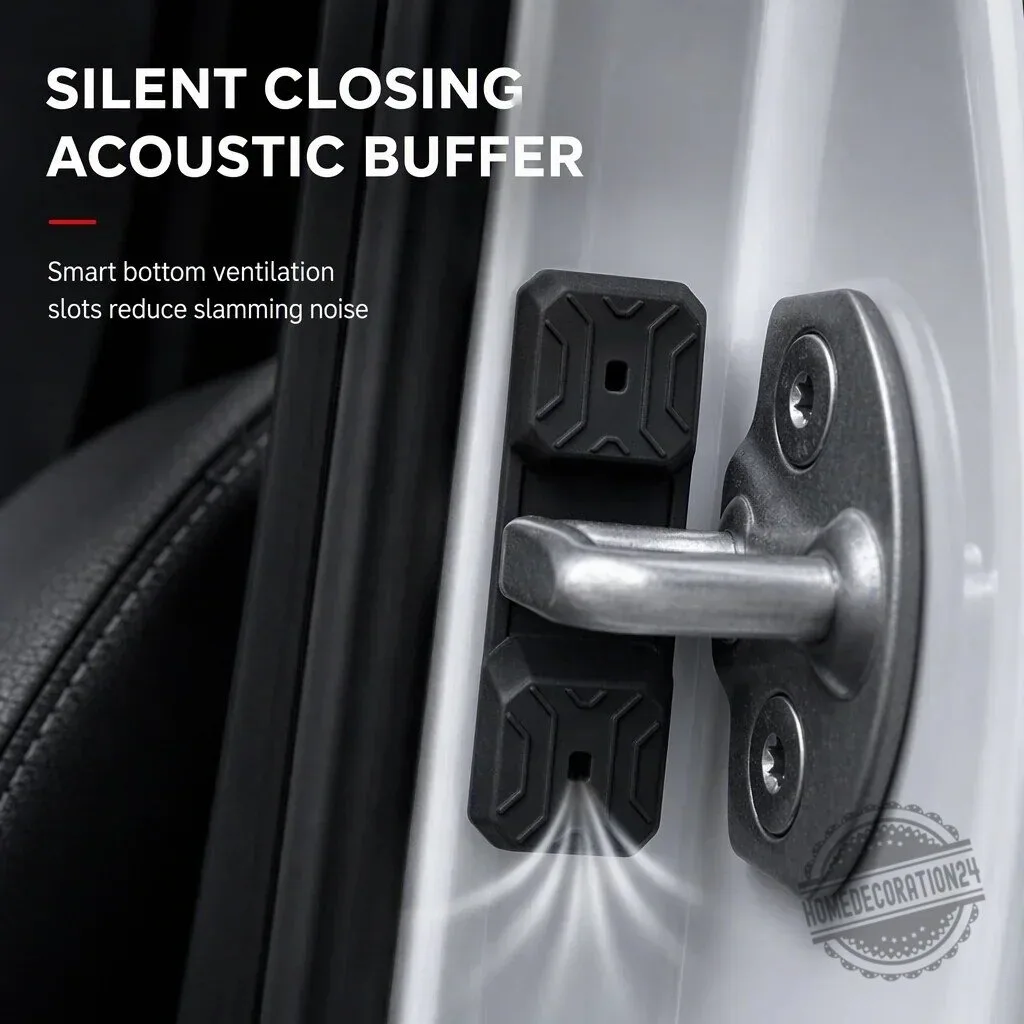 Magnetic Car Door Slam Dampening Silicone Sleeve Shock Absorber Pad 11 Magnetic Car Door Slam Dampening Silicone Sleeve Shock Absorber Pad