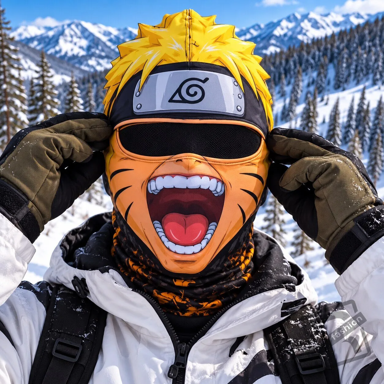 3D Anime Expressive Ski Mask