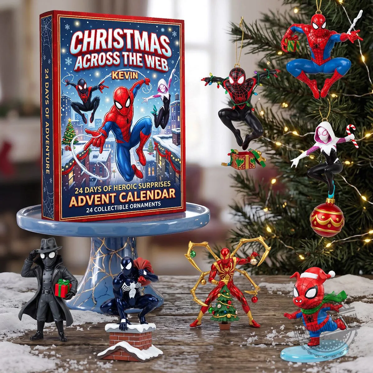 Spider-Man Christmas Across The Web 24 Day Advent Calendar with Ornaments 2D